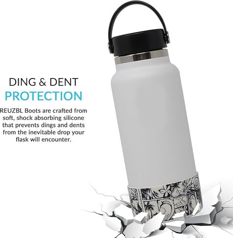 حذاء REUZBL الواقي من السيليكون لزجاجة Owala FreeSip 40 أونصة، قارورة مائية 32-40 أونصة، قارورة حديدية، تاكيا، قارورة حرارية، وزجاجات مياه ذات فم واسع مماثلة، ملحق زجاجة واقية in Kuwait
