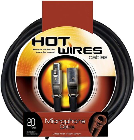 On-Stage Hot Wires Economy XLR Microphone Cable, 20 Feet in Saudi Arabia
