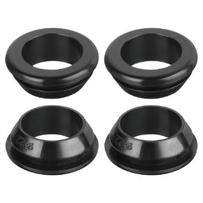 uxcell 20Pcs Rubber Grommets 22mm Mount Dia, for 18mm ID Rubber Hole Plugs Rubber Wiring Grommets for Firewall Cable Wire Protecting, Black