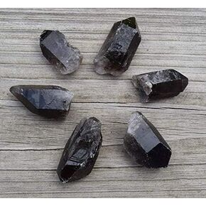 Pachamama Essentials 1 Pc of Large Smoky Quartz Crystal Point (1.5" - 3") Rough Natural Smoky Wand Specimen
