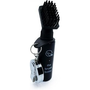 Golf Club Cleaning Brush with Attached Sqeeze Bottle for Easy Cleaning - Durable Metal Retractable Chain - Wide Cleaing Coverage - Nylon-Bristles Head. The brush bottle by birdskie.