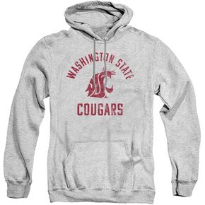 Washington State University Official One Color Logo Unisex Adult Pull-Over Hoodie