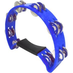 Performance Plus Headless Pro Church Quality Blue Rhythm Tambourine, 10" (HMT1BL)