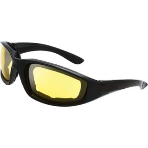 The Fresh Motorcycle Riding Glasses Padded Frame Lens Block 100% UVB/UVB for Outdoor Activity Sport