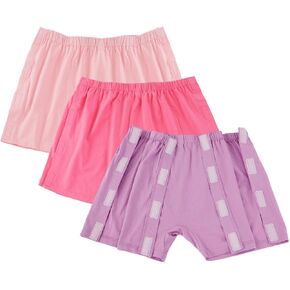 3 Pack Post Surgery Boxers for Women, Adaptive Underwears, Tear Away Underwear, Incontinence Stick-on Briefs