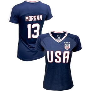 Woman's Alex Morgan USWNT Shirt, Adult Sizes Official U.S. Soccer Morgan T-Shirt
