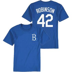 Outerstuff Jackie Robinson Brooklyn Dodgers #42 Youth Size Player Name & Number T-Shirt