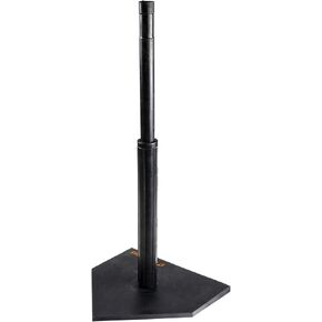 CHAMPRO Heavy Duty Reinforced Rubber Batting Tee for All Ages with Adjustable Height, Baseball and Softball Training, Black