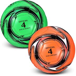 2 Pack Soccer Balls Size 5 Size 4 Size 3 Kids Soccer Ball Toddler Youth with Pump Official Soccer Ball for Teens Adult Game Training Operation Christmas Soccer Ball in Kuwait