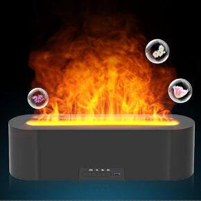 Colorful Flame Fire Diffuser Humidifier,150lm Oil Diffuser with Timing,Ultra-Quiet Aroma Essential Oils Aromatherapy Diffusers for Large Room, Bedroom, Office Volcano Diffuser for Bedroom