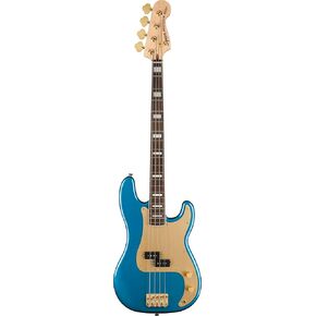 إصدار Squier 40th Anniversary Precision Bass Gold Edition، Lake Placid Blue، لوحة أصابع Laurel in Kuwait