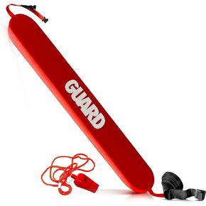 ASA TECHMED Lifeguard Rescue Tube for Home and Commercial Use - Ideal for Lifeguard and Personal Pool - Includes Matching Whistle