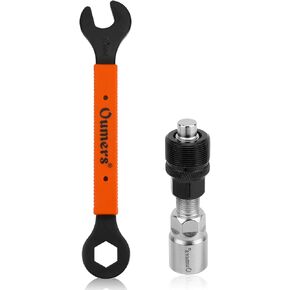 Oumers Bicycle Crank Extractor Puller, Bike Crank Removal Tool Fit for Square Threaded Taper Crankset
