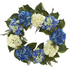 Nearly Natural 24in. Artificial Hydrangea Wreath