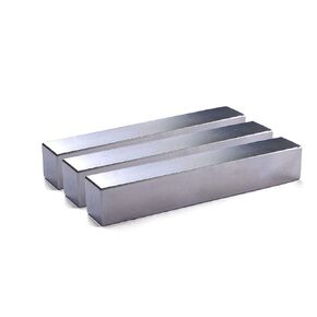 Powerful Neodymium Bar Magnets, Rare Earth Magnets Rectangular Magnets Metal Neodymium Magnet - 48 x 10 x 10 mm, Pack of 6