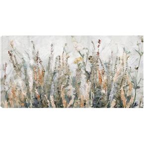 Fine Art Canvas Room Decor for Bathroom Living Room Flower Picture Wall Art Autumn Breeze Canvas Wall Decor by Artist Studio Arts 40 in x 21 in