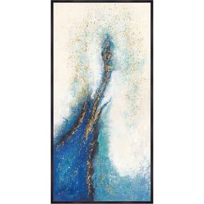 Sagebrook Home Rectangle Polyester Canvas Contemporary Hand Painted Abstract Canvas Abstract Decorative Interior Wall Art, Contemporary Artwork Home Decor for Hallways, Bedroom, Living Room, Dining