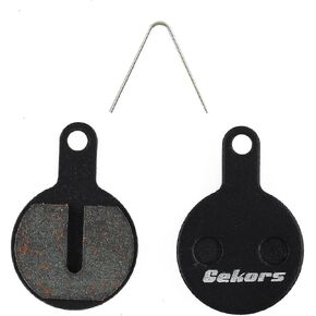 Semi-Metallic Bicycle Disc Brake Pads for Tektro Lyra, 1 Pair with a Spring, Black