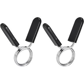 uxcell Spring Clip Collar, Gym Weight Bar Barbell Spring Collar Clip Dumbbell Lock Clamp Tool