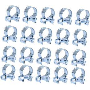 20Pcs Hose Clamps 5/16 Inch Clamp Cinch Ring Crimp Pinch Fitting Tubing Fit for all Plumbing