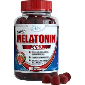 الميلاتونين Gummies للأطفال البالغين 5 ملغ - مكمل حبوب النوم اللزجة بقوة إضافية للأطفال والكبار للمساعدة في النوم الهادئ in Kuwait