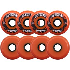 TronX Outdoor Asphalt Pavement 85A Inline Roller Hockey Wheels 8 Pack | 59mm, 68mm, 72mm, 76mm, 80mm Sizes