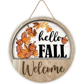 لافتة باب الترحيب بالهالوين، لافتة خشبية لباب الشرفة الأمامية إكليل خارجي للتعليق ديكورات مزدوجة الطبقات 12 بوصة in Kuwait