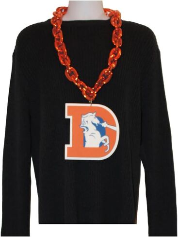 Aminco Denver Broncos NFL Throwback Fan Chain, Orange in Saudi Arabia