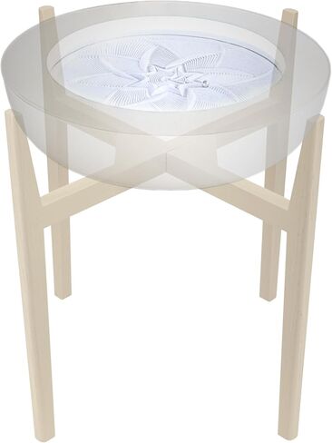Homedics Drift Sandscape Solid Wood Sand Table Stand Compatible with drift 21" , ST-400-BK, ST-400-CE, White Wash (Stand Only, Drift Sold Separately) in Saudi Arabia