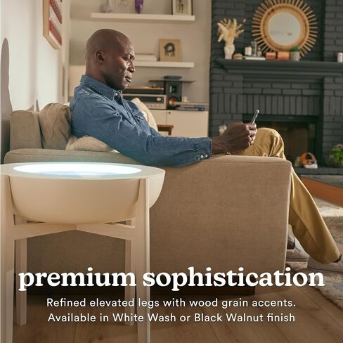 Homedics Drift Sandscape Solid Wood Sand Table Stand Compatible with drift 21" , ST-400-BK, ST-400-CE, White Wash (Stand Only, Drift Sold Separately) in Saudi Arabia