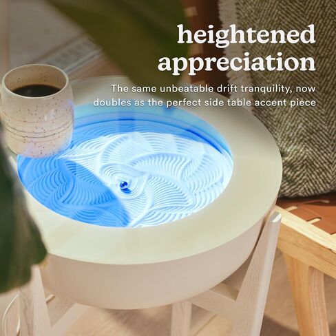 Homedics Drift Sandscape Solid Wood Sand Table Stand Compatible with drift 21" , ST-400-BK, ST-400-CE, White Wash (Stand Only, Drift Sold Separately) in Saudi Arabia