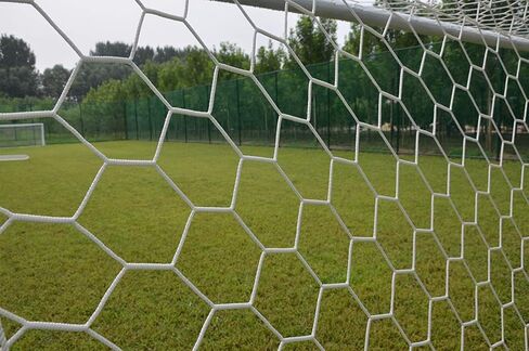 Aoneky Polyester Soccer Goal Net - 4 mm Cord - Replacement Full Size Football Post Net- Heavy Duty Soccer Netting - NOT Include Posts in Saudi Arabia