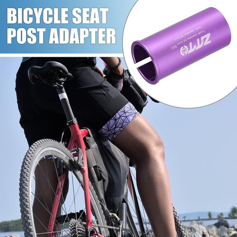 محول شيم Seatpost متين 25.4 مم 1 بوصة ID 28.6 مم 1.13 بوصة OD أنبوب مقعد الدراجة تقليل الأكمام جلبة ملحقات الدراجة سبائك الألومنيوم الأرجواني in Saudi Arabia