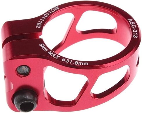 MOWA ASC Road Cyclocross CX Mountain Bicycle Mtb Bike Cycling Alloy Seatpost Clamp 31.8 and 34.9 (Red, 31.8mm) in Saudi Arabia