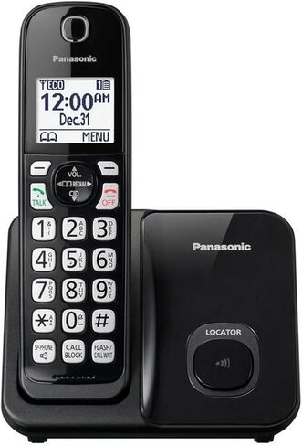 باناسونيك DECT 6.0 هاتف لاسلكي قابل للتوسيع مع جهاز الرد الآلي وكتلة المكالمات الذكية - سماعتين لاسلكيتين - KX-TGD532W (أبيض/فضي) in Saudi Arabia