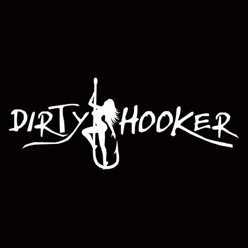 Dirty Hooker Fishing Gear Stickers for Adults - Laptop Stickers for Teens - Cool Stickers - Decal Stickers - Adult Stickers - Stickers for Men and Women - Computer Stickers in Saudi Arabia