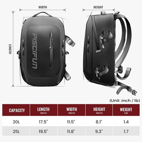 حقيبة ظهر مقاومة للماء من Piscifun، حقيبة جافة من مادة TPU سعة 20 لتر/30 لتر مع حافظة هاتف، حقيبة عائمة مقاومة للماء مع سحاب محكم، أسود، رمادي in Kuwait