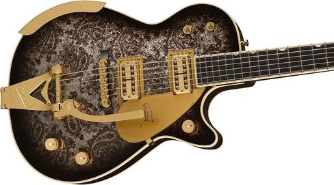 جيتار كهربائي Gretsch G6134TG إصدار محدود من Paisley Penguin - Blackburst over Black and Silver Paisley Sparkle in Saudi Arabia
