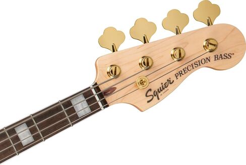 إصدار Squier 40th Anniversary Precision Bass Gold Edition، Lake Placid Blue، لوحة أصابع Laurel in Kuwait