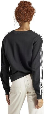 سويت شيرت أديداس إسينشالز 3-Stripes برقبة على شكل حرف V أسود 2XL in Saudi Arabia