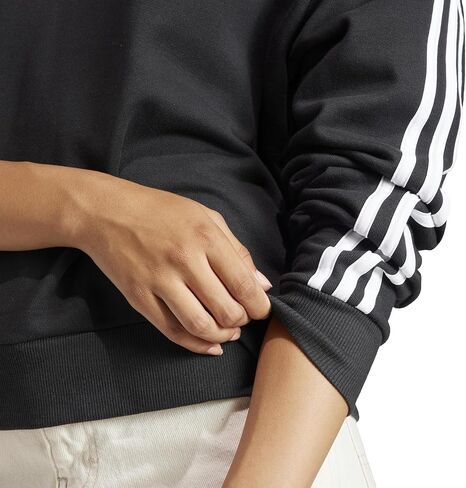 سويت شيرت أديداس إسينشالز 3-Stripes برقبة على شكل حرف V أسود 2XL in Saudi Arabia