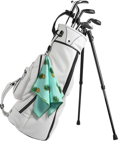 Tough Outdoors Golf Towel (15"x 25") - Golf Bags for Men & Women-Golf Bag Towel, Golf Club Towel & Microfiber Golf Towel-Golf Rag with Clip in Saudi Arabia