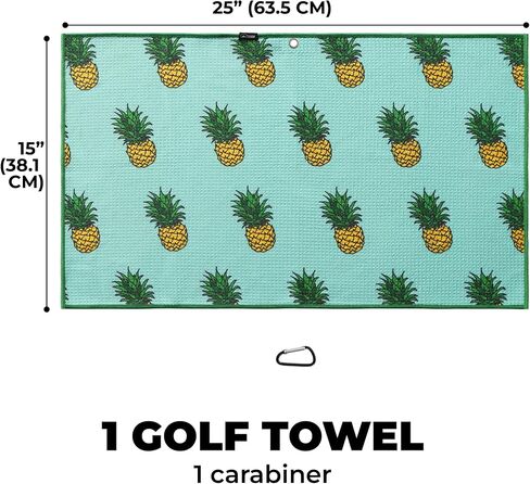 Tough Outdoors Golf Towel (15"x 25") - Golf Bags for Men & Women-Golf Bag Towel, Golf Club Towel & Microfiber Golf Towel-Golf Rag with Clip in Saudi Arabia