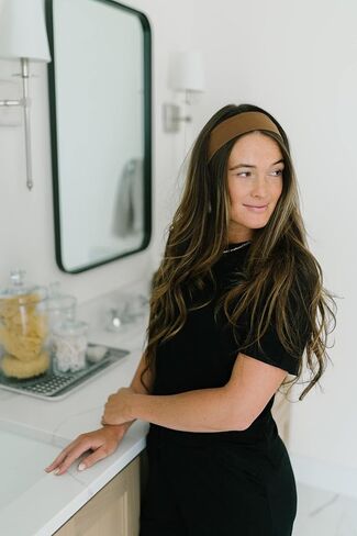 عصابة رأس نسائية من Maven Thread بعرض 2 بوصة مقاومة للانزلاق للتمرين واليوجا، عبوتان (كاكاو) in Kuwait