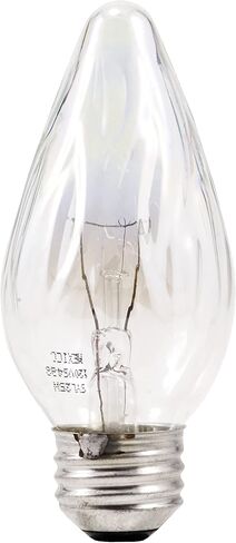 SYLVANIA F15 Décor Incandescent Light Bulb, 25W, Iridescent Finish, 205 Lumens, Medium Base, 120V - 2 Pack (13821), Warm White in Saudi Arabia