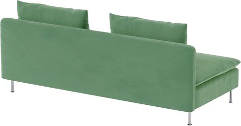 Durable Velvet Fabric Sofa Cover Compatible with IKEA SODERHAMN Couch Slipcover. Sofa Not Included! (Velvet Light Green, Sofa Section) in Saudi Arabia