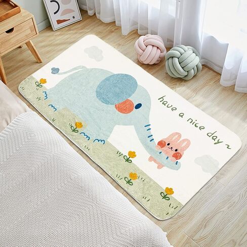 ABREEZE Kids Runner Rug 5.3FT، سجادة منطقة طريق المدينة، سجادة لعب للأطفال غير قابلة للانزلاق وقابلة للغسل، سجادة أرضية كرتونية لطيفة لغرفة المعيشة وغرفة النوم والحضانة 2.7 × 5.3 بوصة in Kuwait