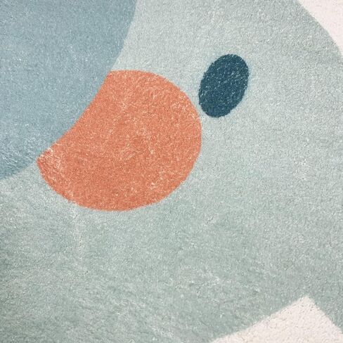 ABREEZE Kids Runner Rug 5.3FT، سجادة منطقة طريق المدينة، سجادة لعب للأطفال غير قابلة للانزلاق وقابلة للغسل، سجادة أرضية كرتونية لطيفة لغرفة المعيشة وغرفة النوم والحضانة 2.7 × 5.3 بوصة in Kuwait