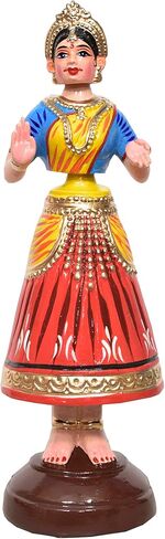 Hastshilp Indian Tanjore Thalaiyatti Bommai Kondapalli Butta Bomm Iconic Classical Dancing Doll in Saudi Arabia