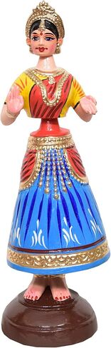 Hastshilp Indian Tanjore Thalaiyatti Bommai Kondapalli Butta Bomm Iconic Classical Dancing Doll in Saudi Arabia